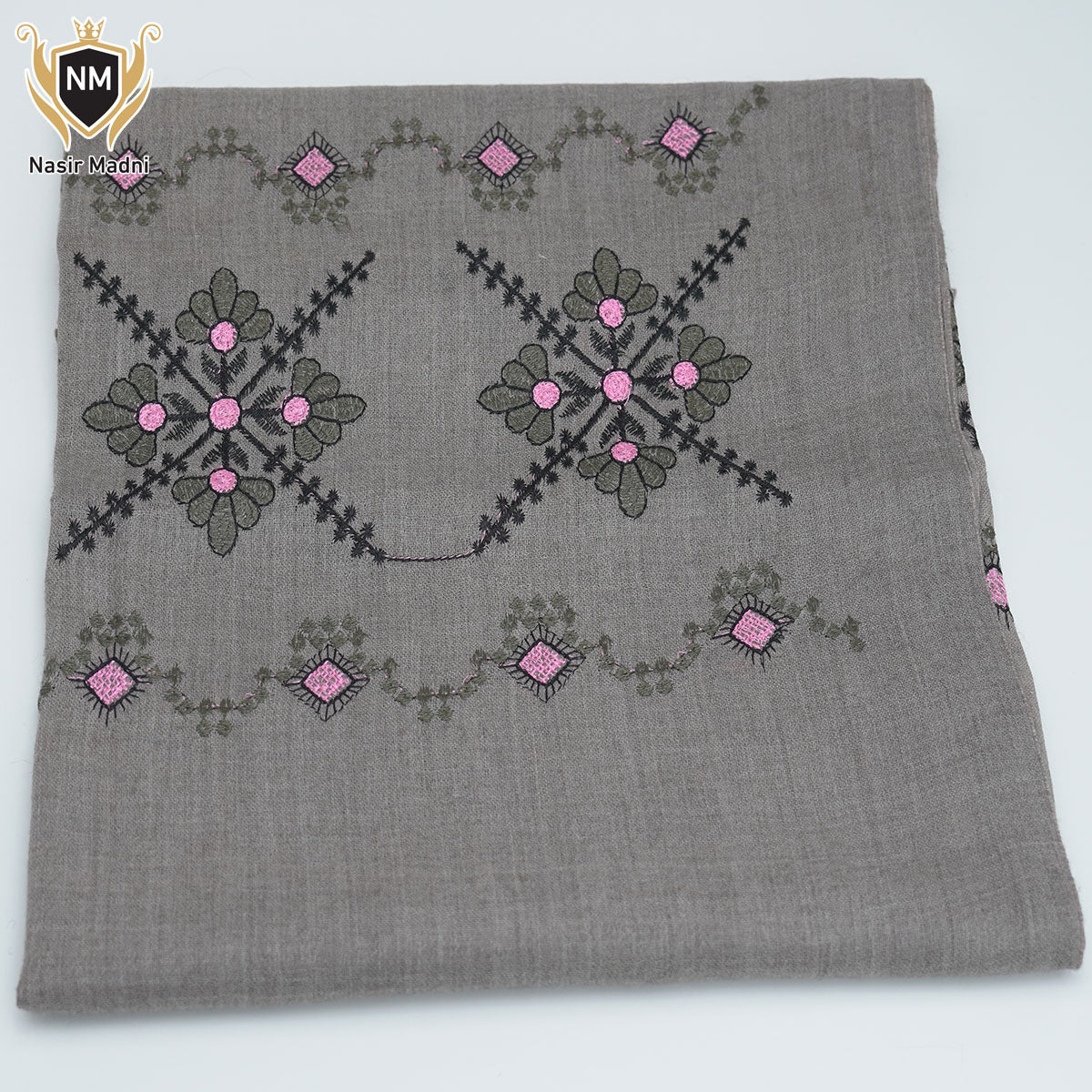 Ladies’ Dove Gray Wool Shawl