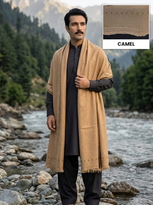 Kashmiri Wool Shawl | Camel