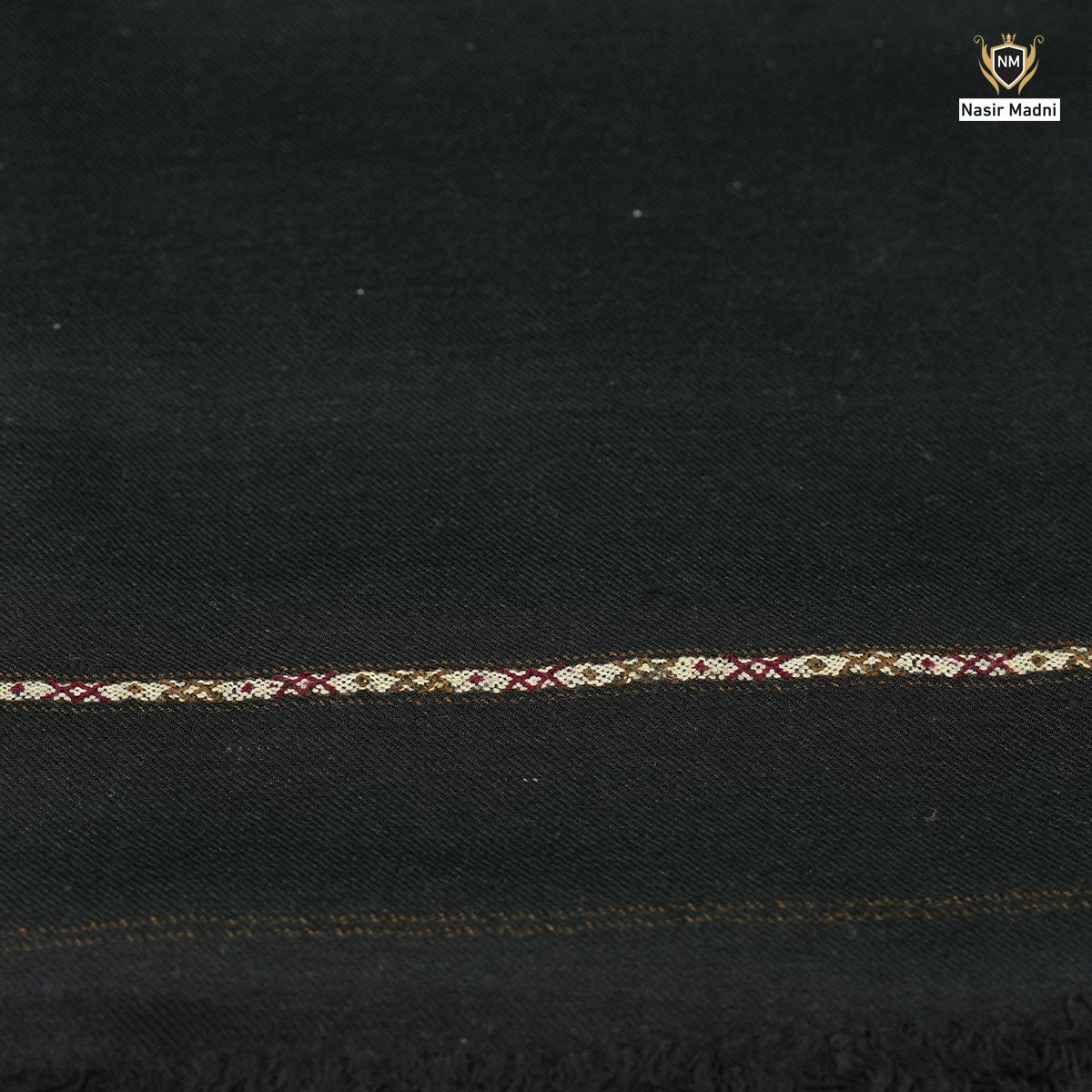 Pure Wool Student Shawl – Black